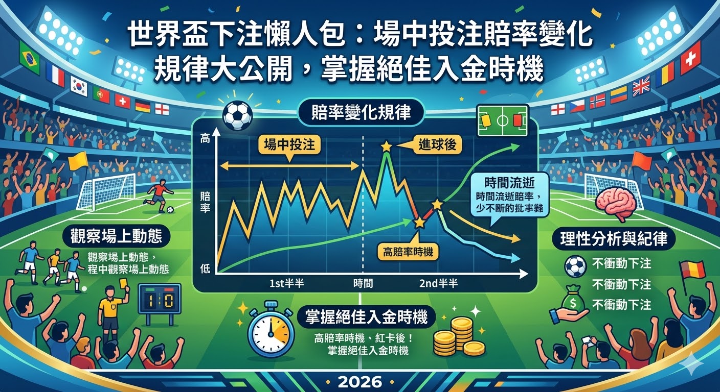 世界盃下注懶人包：場中投注賠率變化規律大公開，掌握絕佳入金時機